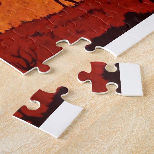 Puzzle met Afrikaans landschap Legpuzzel (Zijkant)