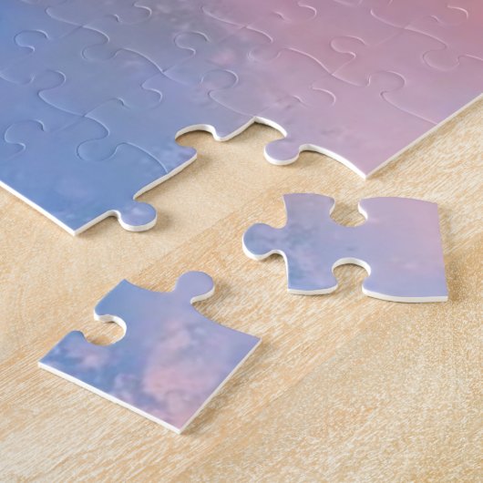 Puzzle met Big Black Common Raven op Sunset Legpuzzel (Zijkant)