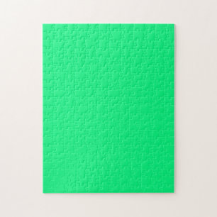 Puzzle met Bright Neon Green Background Legpuzzel