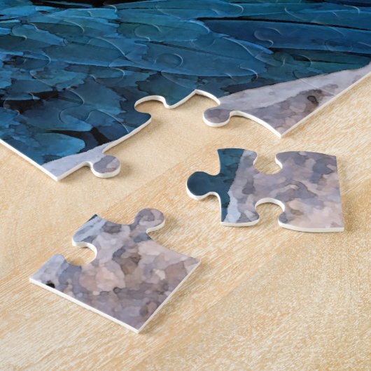 Puzzle met cadeau/projectielampjes legpuzzel (Zijkant)