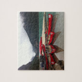 Puzzle met Canadese kano's op het meer Legpuzzel (Verticaal)