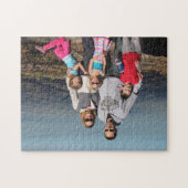 Puzzle met Chris, Sue & kinder bij het meer Legpuzzel (Horizontaal)