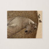 Puzzle met Cougar & Mule Deer "NATUURLIJKE ORDE Legpuzzel (Horizontaal)