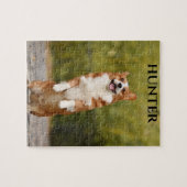 Puzzle met een corgi-afbeelding en een gepersonali legpuzzel (Horizontaal)
