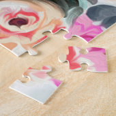 Puzzle met florale cocker spaniel art legpuzzel (Zijkant)