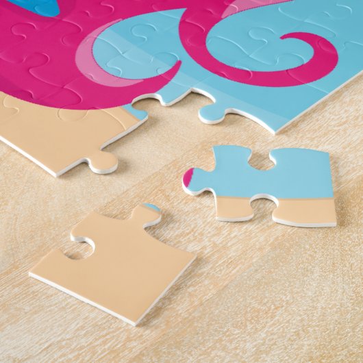 Puzzle met Gift Box, 30 Oversize Piece Legpuzzel (Zijkant)