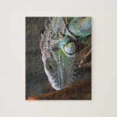 Puzzle met hoofd van de kleurrijke Iguana hagedis Legpuzzel (Verticaal)