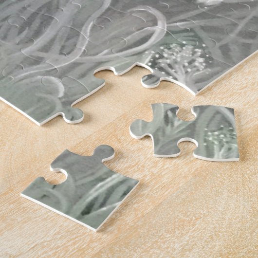 Puzzle met hoogland koe art print legpuzzel (Zijkant)