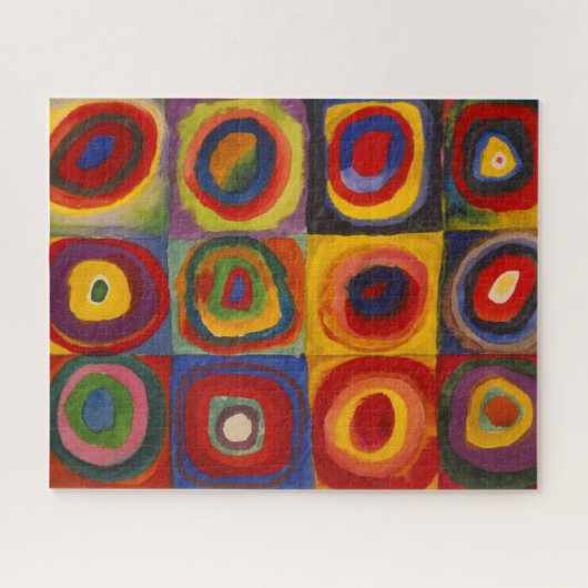 Puzzle met Kandinsky's Squares and Circles Legpuzzel (Horizontaal)