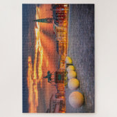 Puzzle met Kopenhagen sunset, Denemarken Legpuzzel (Verticaal)