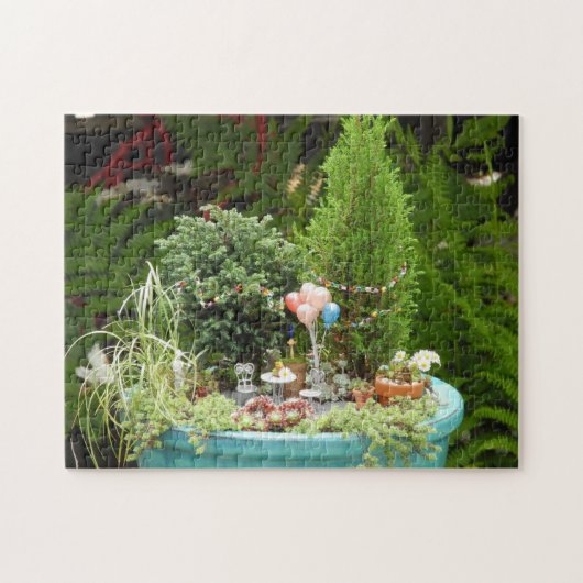 Puzzle met Miniature Birthday Garden Legpuzzel (Horizontaal)
