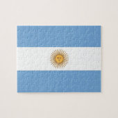 Puzzle met vlag van Argentinië Legpuzzel (Horizontaal)