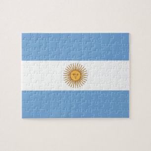 Puzzle met vlag van Argentinië Legpuzzel
