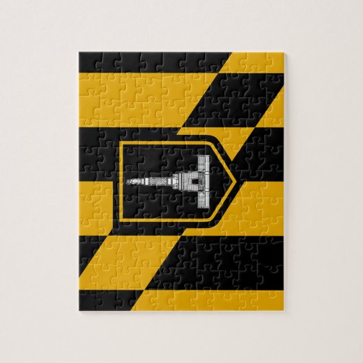 Puzzle met vlag van Baltimore City Legpuzzel (Verticaal)
