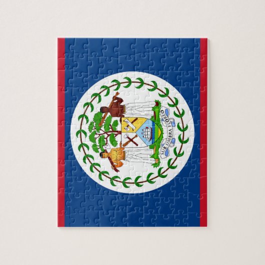 Puzzle met vlag van Belize Legpuzzel (Verticaal)