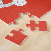 Puzzle met vlag van Bhutan Legpuzzel (Zijkant)