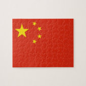 Puzzle met vlag van China Legpuzzel (Horizontaal)