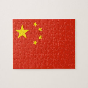 Puzzle met vlag van China Legpuzzel