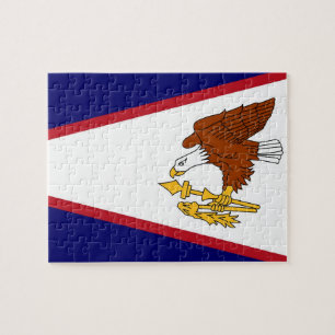 Puzzle met vlag van de Amerikaanse Samoa Legpuzzel