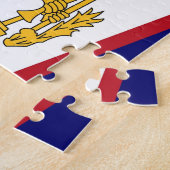 Puzzle met vlag van de Amerikaanse Samoa Legpuzzel (Zijkant)