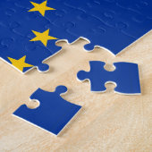 Puzzle met vlag van de Europese Unie Legpuzzel (Zijkant)