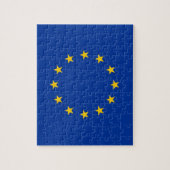 Puzzle met vlag van de Europese Unie Legpuzzel (Verticaal)
