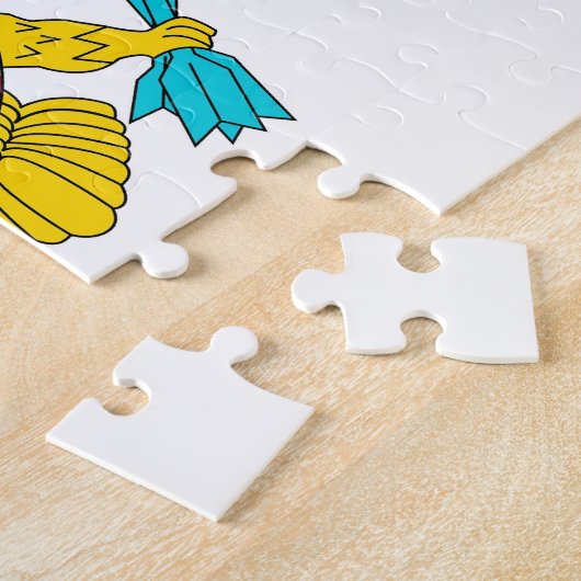 Puzzle met vlag van de Maagdeneilanden Legpuzzel (Zijkant)