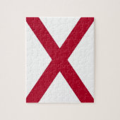 Puzzle met vlag van de staat Alabama Legpuzzel (Verticaal)