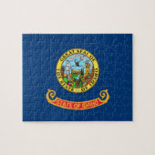 Puzzle met vlag van de staat Idaho Legpuzzel (Horizontaal)