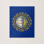 Puzzle met vlag van de staat New Hampshire Legpuzzel (Verticaal)