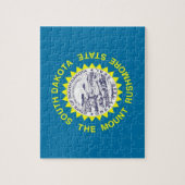 Puzzle met vlag van de staat South Dakota Legpuzzel (Verticaal)