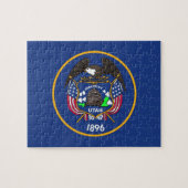 Puzzle met vlag van de staat Utah Legpuzzel (Horizontaal)