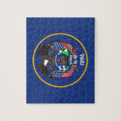 Puzzle met vlag van de staat Utah Legpuzzel (Verticaal)