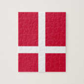 Puzzle met vlag van Denemarken Legpuzzel (Verticaal)