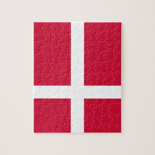 Puzzle met vlag van Denemarken Legpuzzel (Verticaal)
