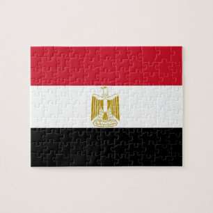 Puzzle met vlag van Egypte Legpuzzel