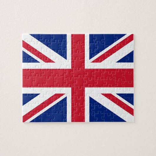 Puzzle met vlag van het Verenigd Koninkrijk Legpuzzel (Horizontaal)