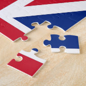 Puzzle met vlag van het Verenigd Koninkrijk Legpuzzel (Zijkant)