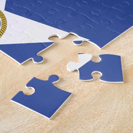 Puzzle met vlag van Houston City Legpuzzel (Zijkant)