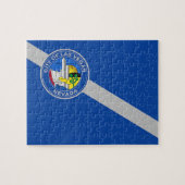 Puzzle met vlag van Las Vegas City Legpuzzel (Horizontaal)