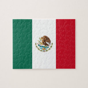 Puzzle met vlag van Mexico Legpuzzel