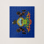 Puzzle met vlag van Pennsylvania State Legpuzzel (Verticaal)