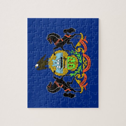 Puzzle met vlag van Pennsylvania State Legpuzzel (Verticaal)
