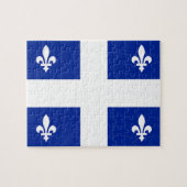 Puzzle met vlag van Quebec, Canada Legpuzzel (Horizontaal)