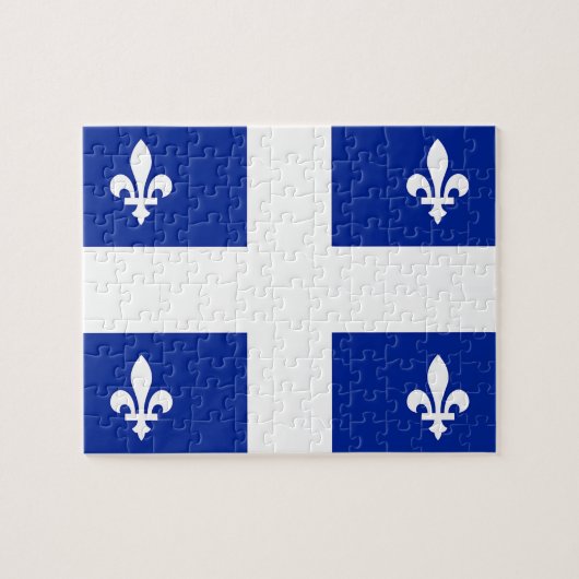 Puzzle met vlag van Quebec, Canada Legpuzzel (Horizontaal)