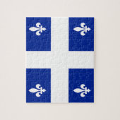 Puzzle met vlag van Quebec, Canada Legpuzzel (Verticaal)