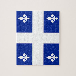 Puzzle met vlag van Quebec, Canada Legpuzzel