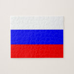 Puzzle met vlag van Rusland Legpuzzel<br><div class="desc">Geweldige educatieve puzzel met vlag van Rusland. Dit product is aanpasbaar.</div>
