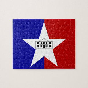 Puzzle met vlag van San Antonio City Legpuzzel