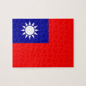 Puzzle met vlag van Taiwan Legpuzzel (Horizontaal)
